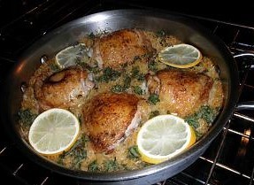  Greek Thighs with Lemon & Orzo 